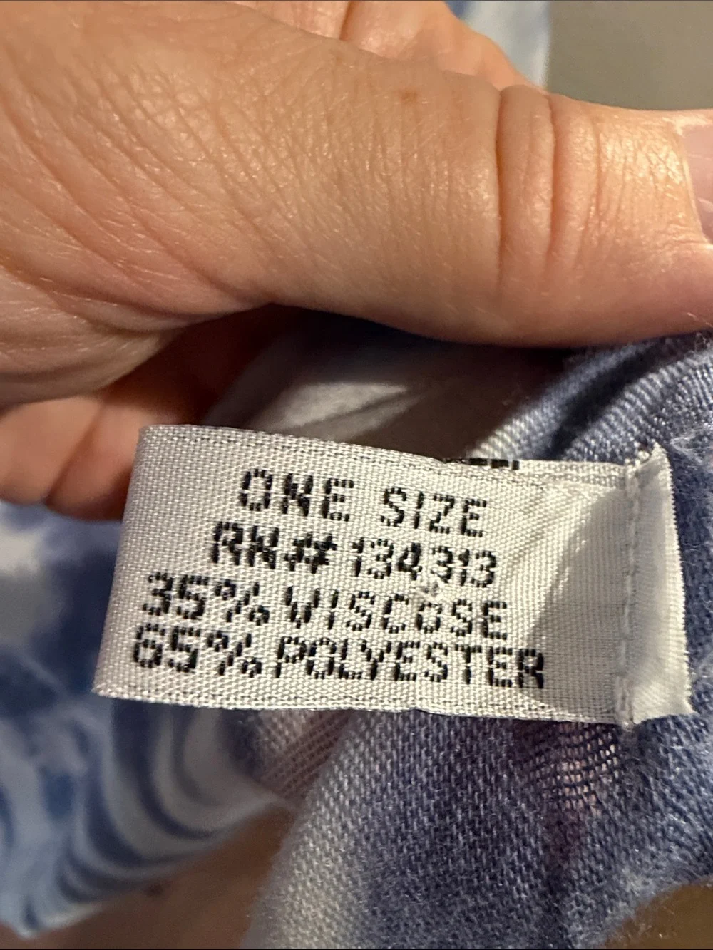 Blue Tie-Dye Shawl Wrap - Unbranded